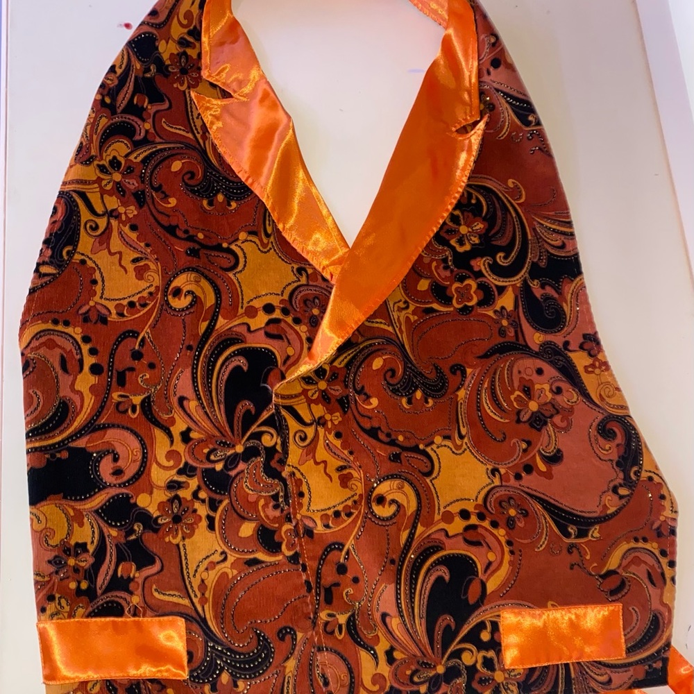 Vintage Vera Wang y2k halter, tie backless top